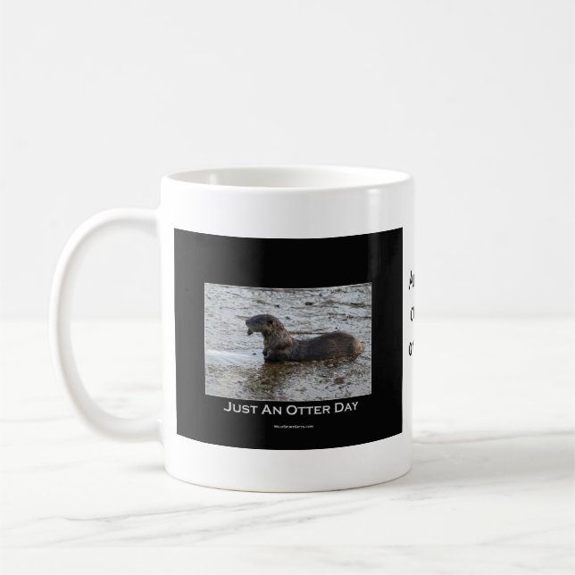 Taza De Café Sólo un regalo de Otter Day (Izquierda)