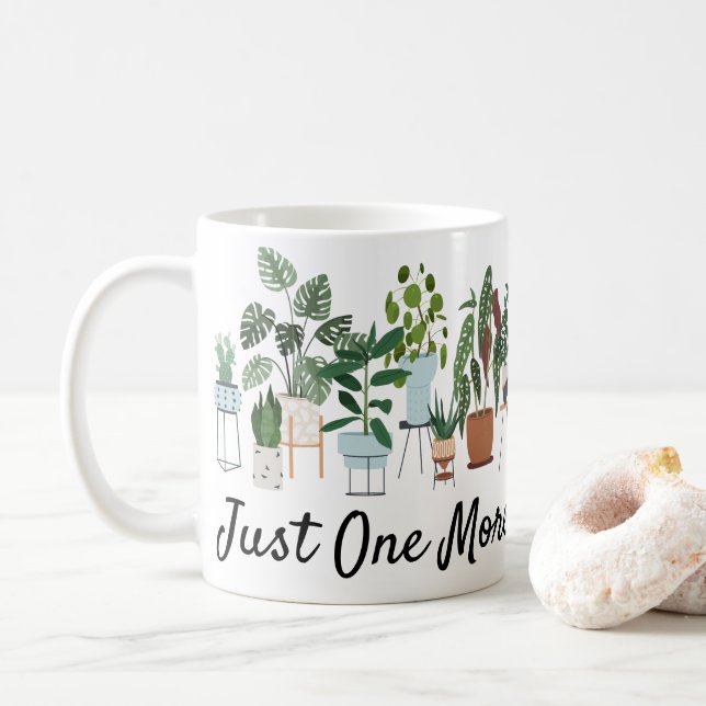 Taza De Café Sólo una camiseta de planta, jardinería de las dam (Con donut)