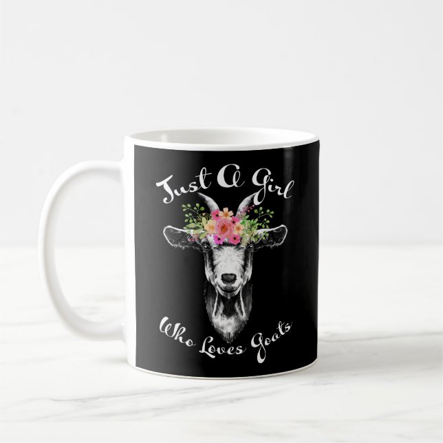 Taza De Café Sólo una Chica que ama a las cabreras agricultoras (Izquierda)