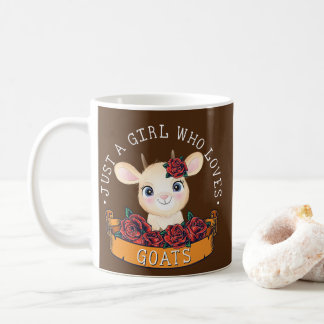 Taza De Café Sólo una Chica que ama a las cabreras agricultoras