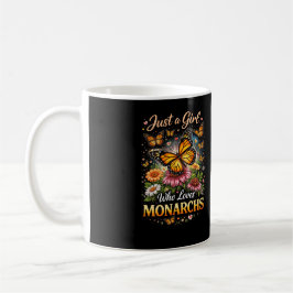 Taza De Café Solo una chica que ama a las monarcas