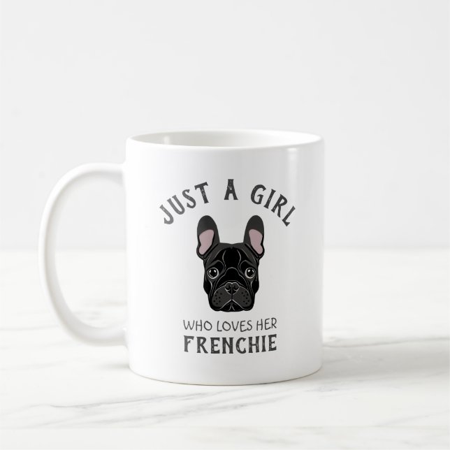 Taza De Café Sólo una chica que ama a su francesa (Izquierda)