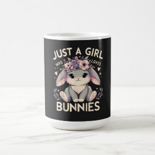 Taza De Café Sólo una chica que ama conejitos