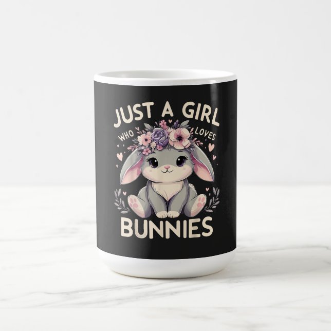 Taza De Café Sólo una chica que ama conejitos (Centro)