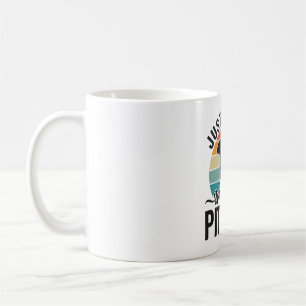 Taza De Café Solo una chica que ama el diseño de perro vintage