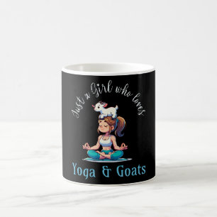 Taza De Café Sólo una chica que ama el Yoga y las Cabras