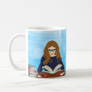Taza De Café Solo una chica que ama leer