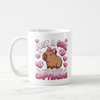 Taza De Café Sólo una chica que ama los carpinchos