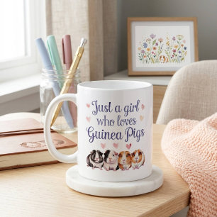 Taza De Café Solo una chica que ama los cuyes Cuy