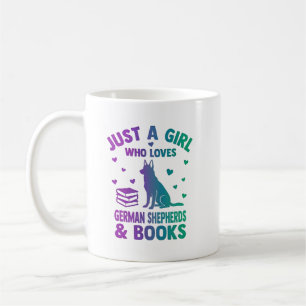 Taza De Café Solo una chica que ama los pastores alemanes y los