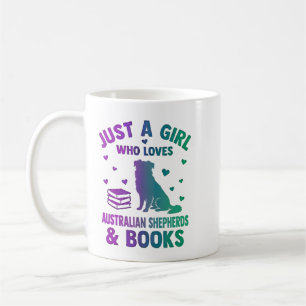 Taza De Café Solo una chica que ama los pastores australianos y