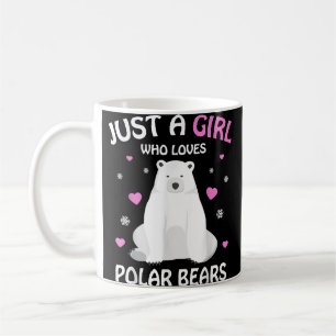 Taza De Café Solo Una Chica Que Ama Osos Polares Chicas Oso Pol