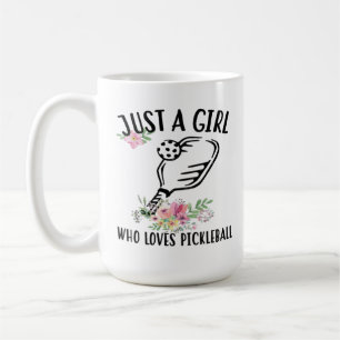Taza De Café Sólo una chica que ama Pickleball