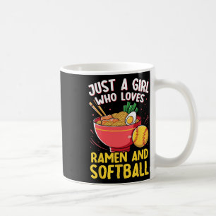 Taza De Café Solo una chica que ama Ramen y regalo para amantes