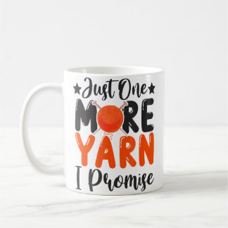 Taza De Café Solo una hebra más te lo prometo Tejido Punto