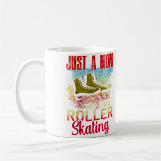 Taza De Café Solo una mamá que ama el patinaje sobre ruedas div