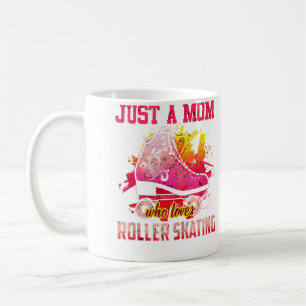 Taza De Café Solo una mamá que ama el patinaje sobre ruedas div
