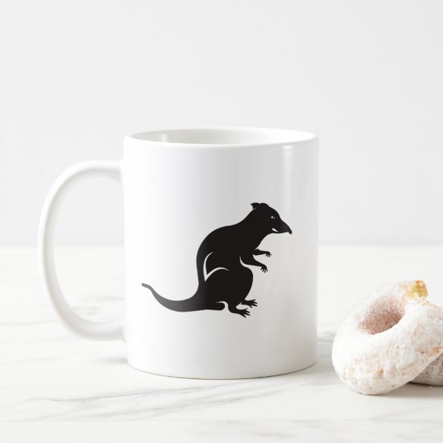 Taza De Café Sólo una rata (Con donut)