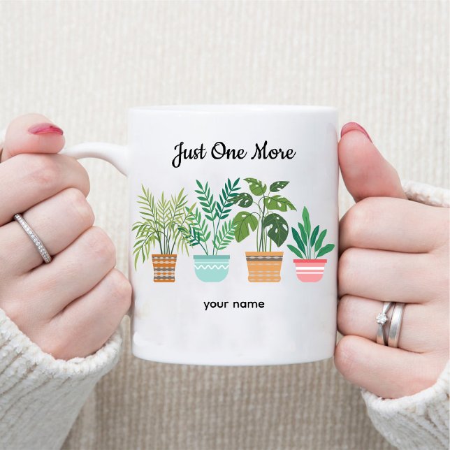 Taza De Café Sólo uno más / Amantes de la planta y la jardinerí (Just One More / Plant & gardening Lovers Coffee Mug)