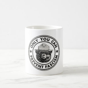 Taza De Café Sólo Usted Puede Evitar El Fascismo Vintage Resist