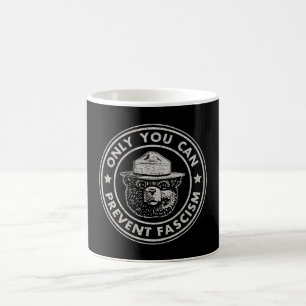 Taza De Café Sólo Usted Puede Evitar El Fascismo Vintage Resist