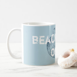 Taza De Café Solo Vibes de playa de algodón con problemas de ma