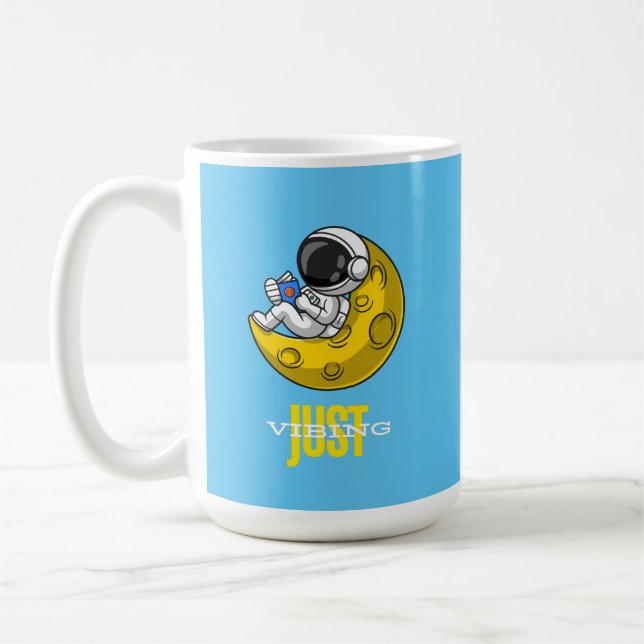 Taza De Café Solo Vibing Mug (Izquierda)