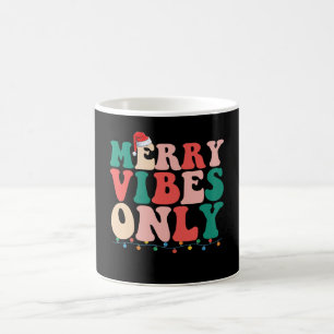 Taza De Café Sólo Vibraciones Alegres Navidad Familia