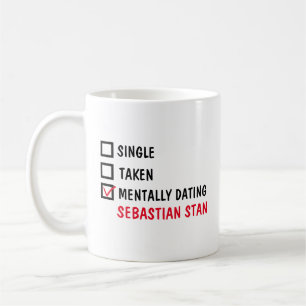 Taza De Café Soltero Tomado Mentalmente Saliendo con Sebastian 
