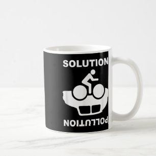 Taza De Café Solución Contaminación Bicicleta Bicicleta Prot Am