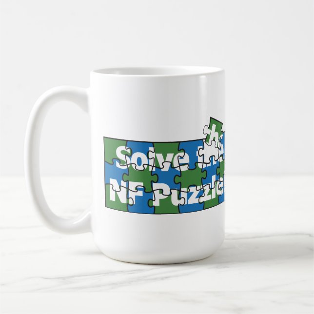 Taza De Café Solucione el rompecabezas del N-F (Izquierda)