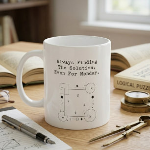 Taza De Café Soluciones de Matemáticas de Lunes Espíritu de S