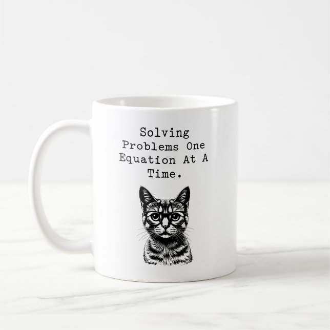 Taza De Café Solving Problems One Equation at a Time (Izquierda)
