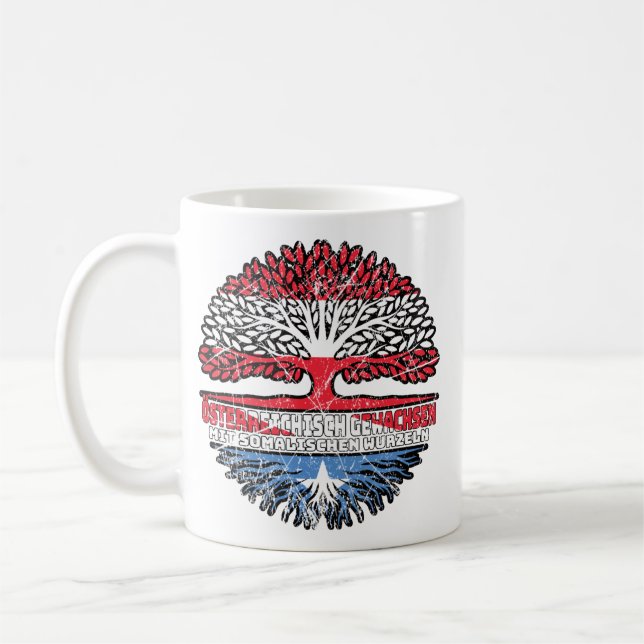 Taza De Café Somalia Somalisch Österreichisch Österreich Baum (Izquierda)