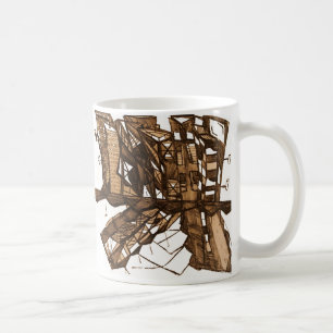 Taza De Café sombra de la ciudad