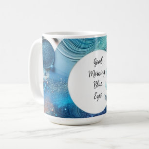 Taza De Café Sombra de ojos Blue Glam Morning Vibe