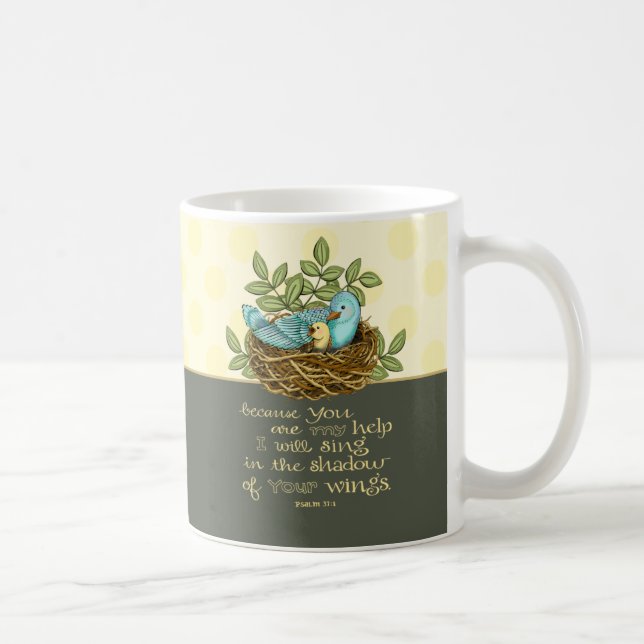 Taza De Café Sombra de sus alas (Derecha)