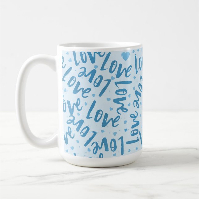 TAZA DE CAFÉ SOMBRAS DE AMOR DE VALENTINA DE LA MANO AZUL (Izquierda)