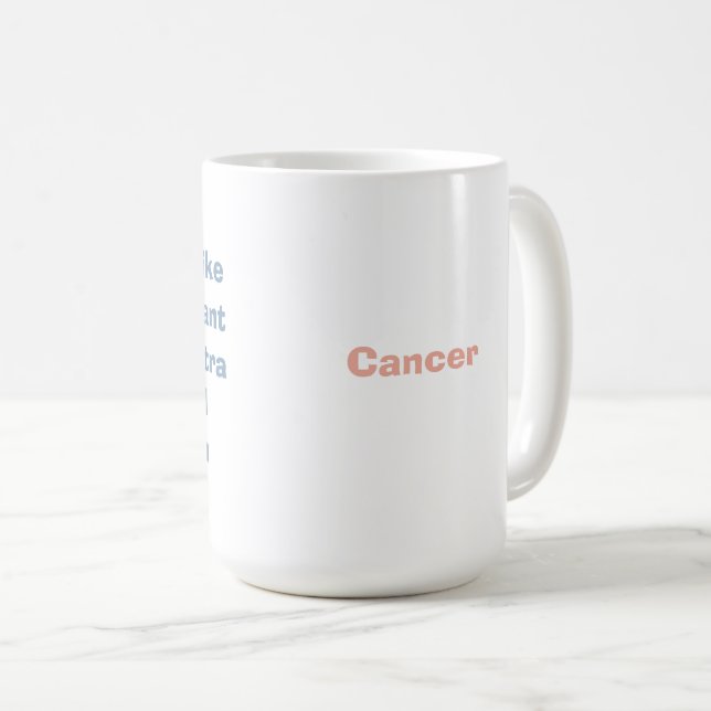 Taza De Café Sombreado del cáncer Zodiac (Anverso derecho)
