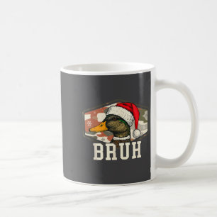 Taza De Café Sombrero Camuflaje Caza Pato Bruh Santa Hombres Mu
