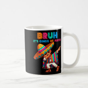 Taza De Café Sombrero chico mexicano haciendo dabbing poncho he