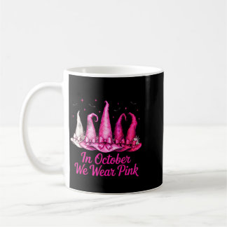 Taza De Café Sombrero de bruja con cinta rosa cáncer de mama Ha