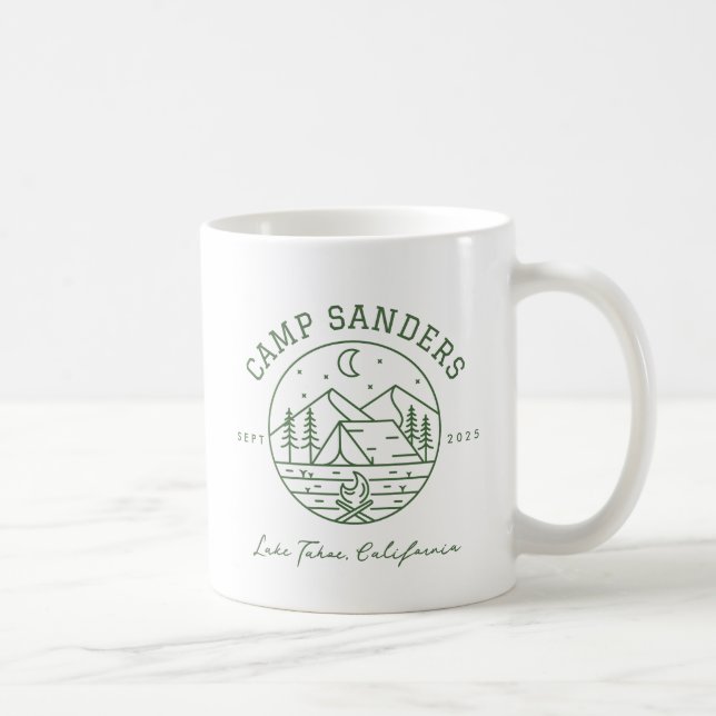 Taza De Café Sombrero de camión de personalizado Camp Bachelore (Derecha)