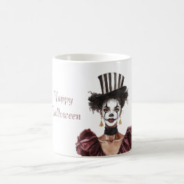 Taza De Café Sombrero de circo de Halloween femenino