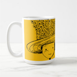 Taza De Café Sombrero de Flor