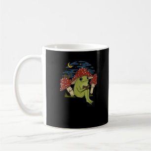 Taza De Café Sombrero de hongo de rana leyendo libro - Cottagec