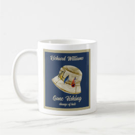 Taza De Café Sombrero de pescador jubilado Retiro ido a pescar