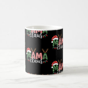 Taza De Café Sombrero de Santa Claus de Navidad Luces de Reno d