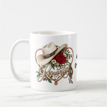 Sombrero de vaquero occidental romántico y corazón