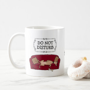 Taza De Café Sombrero Greyhound (flautista) Perro Lazy Sleeping